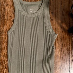 Aerie Ribbed Sage Green Tank